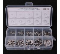 120PCS 1.5mm-10mm Clip a E Assortimento Kit Acciaio Inox per Trattenere' Set