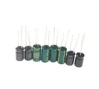 120PCS/125PCS 16V 25V 50V DIY Electronic Capacitor Assortment Set - 25 Values/15Values 1uF-2200uF Electrolytic Capacitor Kit EKFBQBGW(125PCS - 25Values)