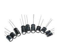 120pcs 16V 25V 50V Aluminum Electrolytic Capacitor Set Pack,12 Values*10pcs 0.22UF~470UF Capacitors Assortment Kit MQXFCZUX
