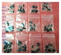 120pcs Aluminum Electrolytic Capacitor Kits 1set Of 12 Values 0.22/0.47/1/2.2/4.7/10/22/33/47/100/220/470UF Assortment Set Pack RRBXXUYN