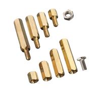 120pcs in ottone massello di rame esagono esagono supporto esagonale asta della