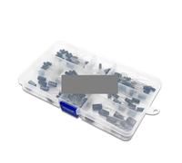 120PCS/lot 12values 1uF-470uF Aluminum Electrolytic Capacitor Assortment Kit 16V-50V electrolytic capacitors assortment box set AUOQKQUT