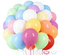 120Pcs Macaron Balloon Set,12 Inch Pastel Colors Latex Balloons with Macarone Balloon Arch Kit, Macaron Balloon Bouquet for Birthday Party Decorations, Wedding, Baby Shower,Gender Reveal