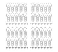 120Sets Heavy Duty Silver D Ring Picture Frame Hooks Iron Wall Hanging Hardware