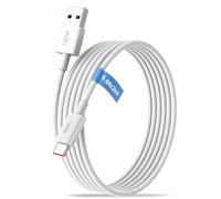 120W 2m Cavo USB C intrecciato per Redmi Note 15/14/13/12/11 Pro/A5/17/15C | Cavo USB A a Tipo C 6A Cavo di ricarica rapida per Xiaomi 17T/15T/14T/13T/12/11T Pro/POCO X8/F8/M8/X7/X6/C85 Pad 8/7/6 blanco