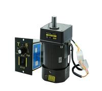 120W AC Gear Induction electronic starter 110V 220V 50Hz 60Hz Single Phase Speed Engine With 5RPM to 1350RPM Controller NWPNLXEA(220V,0-48RPM)