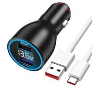 120W Caricabatterie Auto USB con Cavo USB C 1M per Turbo-Charge Caricatore Auto Rapido Charge per Xiaomi 17 15 14 Ultra 14T 13T 12T Pro,per Redmi Note 15 14 13 12 11S 10 Pro,per POCO F8 X7 X6 M6 Pro