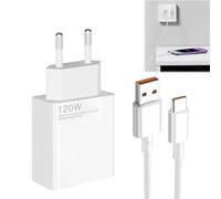 120W Caricabatterie per Xiaomi, con 6A Tipo C Cable 1M, Adapter per Redmi K80 K70 Note 14 Pro Plus Xiaomi 14 14T 13 13T 12S Pro Lite,per Redmi Note 13/12/11s/10Pro/POCO X6/M6/F5/X5/X4/X3