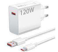 120W Caricabatterie Rapido con 6A Cavo USB C 1m per Redmi Note 17 15 14 13 | Caricabatterie Turbo per Xiaomi 14T Pro/17 Ultra/15TPro/15T/13Pro/13 Lite/13/12/12X/POCO X7Pro/X6/POCO F9 Pro F9 Ultra X8Pro