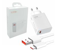 120W Caricatore Rapido Adattatore USB,con Cavo USB C 1m,Compatible con Xiaomi Mi14 14 Ultra 13 13T Pro 12 12T 11,Compatible con Redmi K60 Ultra Note 13 12 Pro+ 5G