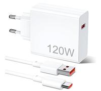 120W Caricatore USB con Cavo USB C 1M per Turbo-Charge Caricatore Rapido Charge per Xiaomi 17 15 14 13 Ultra 15T 14T 13T 12T 11T Pro,per Redmi Note 15 14 13 12 11S 10 Pro,per POCO F8 Pro Ultra F7Ultra