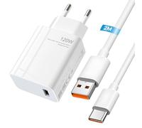 120w Caricatore USB Rapido con Cavo Usb C 2M, per Redmi Note 13 Pro, XiaoMi 14 Pad 6 Pad 5 11 Lite 11i Redmi 13C 12C Note 11S 12S Note 12 Pro 11 Pro 11T Pro