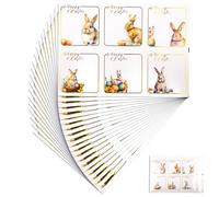 120x adesivi di Pasqua, uova di Pasqua coniglietto autoadesivo decorazione adesiva, bambini etichette regalo di Pasqua, adesivi decorazione di Pasqua per busta borsa