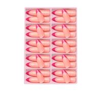 120x/scatola punta francese unghie finte unghie artificiali coperture complete bastone sulle unghie mandorla premere sulle unghie manicure forniture