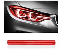 120x30cm Tagliabile & Allungabile Pellicola Fari Auto,Autoadesivo Pellicola Oscurante Fari Auto Decorazioni Auto,Pellicola per Fari Auto Accessori Auto per Auto SUV Camion (Rosso)
