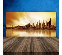 120x60 Paraschizzi in Vetro Temperato Case di città Decorazione