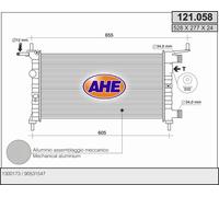 121.058 AHE Radiatore, Raffreddamento motore per OPEL,VAUXHALL