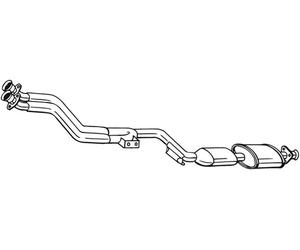 121 CV CATALIZZATORE PER MERCEDES W202 C 180 KW 89 CV 121