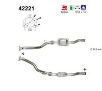 121 KW 165 CV CATALIZZATORE PER Audi A6 Avant 4B5 2.4