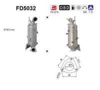 AS FD5032 Filtro antiparticolato (FAP)