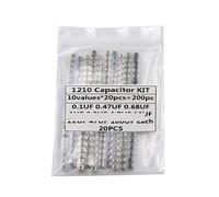 1210 SMD Capacitor assorted KIT,10values*20PCS=200PCS 100nF~100uF Samples Kit electronic DIY kit MQXFCZUX