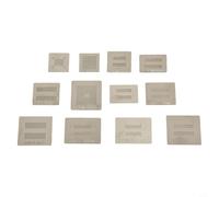 121420pcs per BGA Memory Steel Mesh Stencil Set con Lega di Alluminio Staffa di Riscaldamento Diretto per BGA78 Piantare Palla e Multi Chip Repair (12PCS)