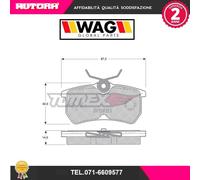 1218 Kit pastiglie freno a disco post.adatto a Ford (MARCA-WAG)