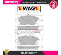 1219 Kit pastiglie freno a disco ant.adatto a Opel (MARCA-WAG)