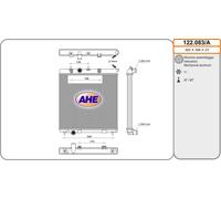 122.083/A AHE Radiatore, Raffreddamento motore per CITROËN,PEUGEOT