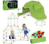 122 Pezzi Kit Costruzioni Fortezza Per Bambini, Kids Fort Building Kit Con Tenda, Di Forti Tunnel Tenda Da Gioco, Creative Forts Giocattolo Per 5 6 7 8 9+ Anni Ragazzi Ragazze