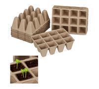 1224x vasetti piantine da torba travaso set di vasi biodegradabili di carta 5 cm