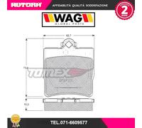 1229 Kit pastiglie freno a disco post.adatto a Mercedes-Benz (MARCA-WAG)