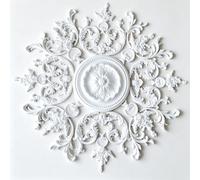 122cm Rosone Lampadario Soffitto Bianco Polistirolo Decorativo