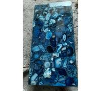 122cm x 61cm Blu Agata Table Top / Fondo Agata Naturale Sassi/Contatore Top