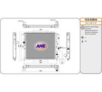123.038/A AHE Radiatore, Raffreddamento motore per RENAULT