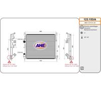 123.153/A AHE Radiatore, Raffreddamento motore per RENAULT