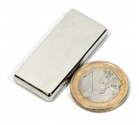 123-magnet - Magnete neodimio, 40 x 20 x 5 mm, forza di aderenza ~ 12 kg