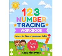 123 Number Tracing Workbook: Learn to Trace Numbers 1-20