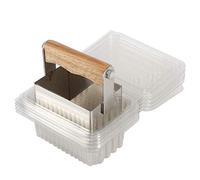 123 Pettine in acciaio inox Raschietto for miele Forchetta for togliere il miele Raschietto for miele con scatola di plastica Utensili da taglio Accessorio for apicoltura for giardino all'aperto Fatto