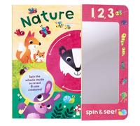 123 Spin & See! Nature Detective: Forest Animal Board Book with Mirror for Toddler Learning