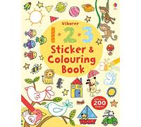 123 Sticker and Colouring Book (Usborne Colouring Book + Stickers)