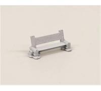 1232DM Panchine tipo legno colore bianco scala 0 1:43 confezione 6 pezzi