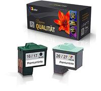 123Color Cartucce d'inchiostro compatibili con Lexmark 10N0016E / 10N0026E (n. 16 + 26/17+ 27) Z35 Z503 Z510 Z511 Z512 Z514 Z515 Z516 Z517 Z52O Z601