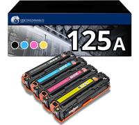 123CONSOMBLES - 125A - Toner compatibile con HP 125A CB540A CB541A CB542A CB543A per HP Laserjet CM1312 CP1215 CP1217 CP1510 CP1514 CP1515 CP1518 (Nero / Ciano / Magenta / Giallo) - Nouvo