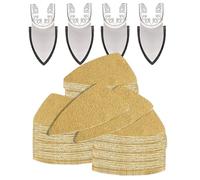 124 Kit Carta Abrasiva Multitool per Dita Einhell e Ryobi Delta-Schleifer con diverse granulometrie ideale per spazi ristretti o curve legno metallo ruggine vetrata lucidatura superfici