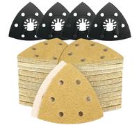 124 Kit di Carta Abrasiva Multitool 93mm Compatibile con Bosch e Dewalt per Delta-Schleifer con diverse dimensioni di grana per spazi ristretti levigatura di legno metallo rimozione