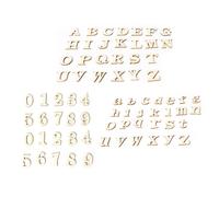124 Pcs Scrapbooking Stickers Number and Letter Set for Artigianato Del Legno