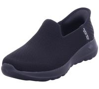 124641-BBK SKECHERS SCARPA DONNA COL NERO SLIP-INS MEMORY FOAM GO WALK SKECHERS