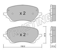 1247.0 TRUSTING Kit pastiglie freno, Freno a disco per FORD