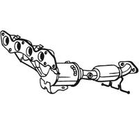 125 CV CATALIZZATORE PER FORD Focus II Turnier DA, FFS, DS 1.8 FlexiFuel KW 92 C
